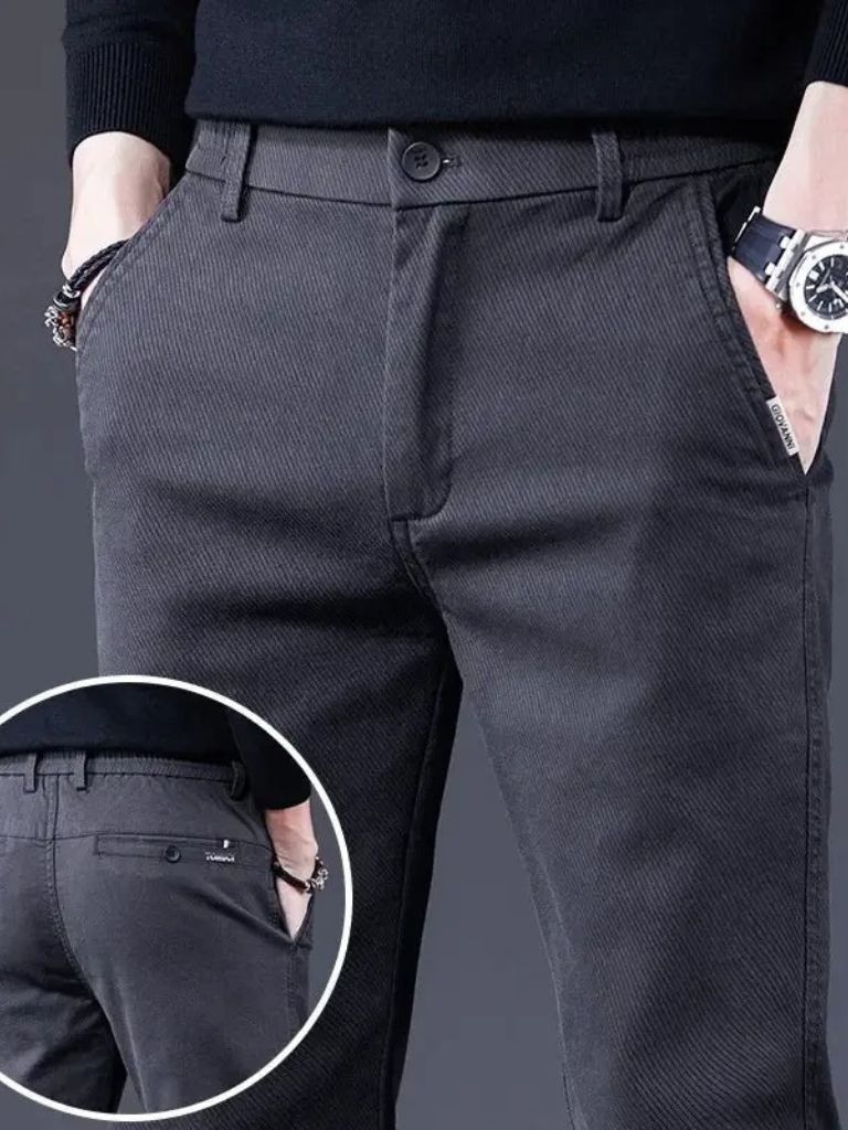 Essential Stretchy Straight Trousers - Nordwr
