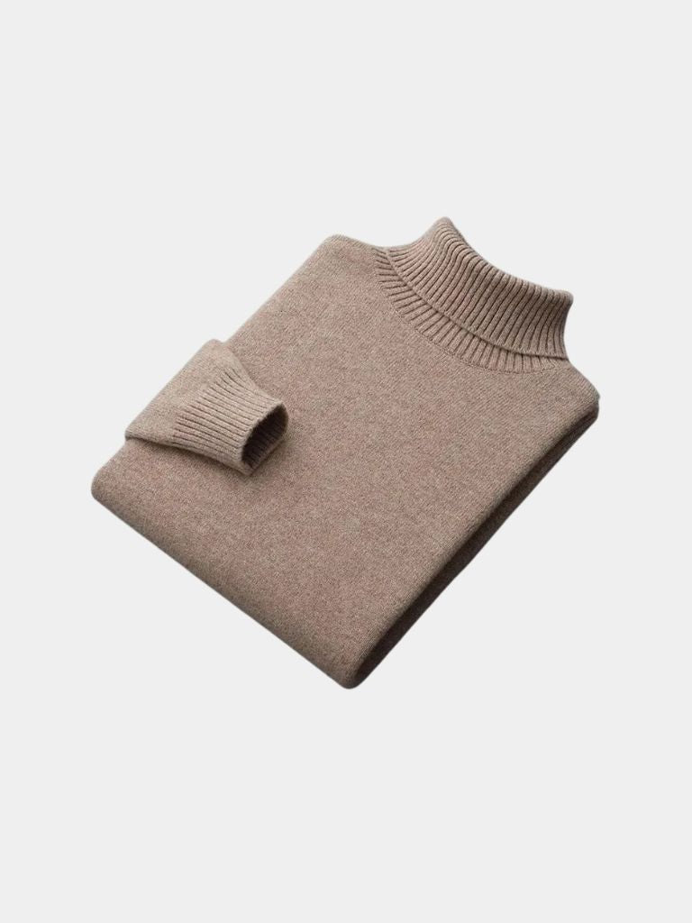100% Merino Wool Turtleneck Sweater - Nordwr