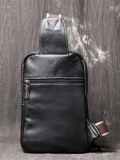 Minimalist Leather Shoulder Bag - Nordwr