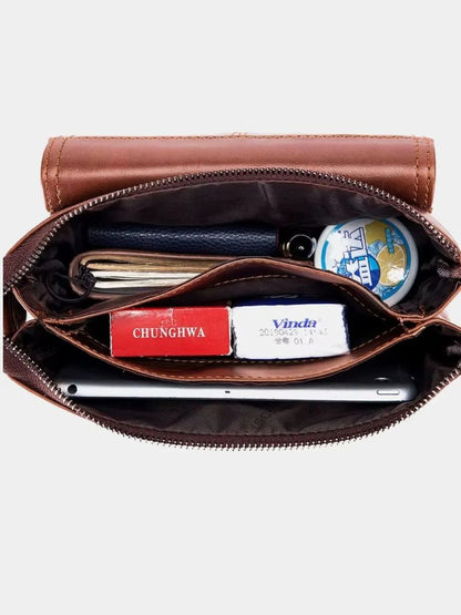 Vintage Leather Shoulder Bag - Nordwr