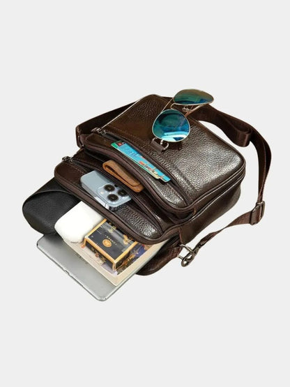 Leather Men's Shoulder Bag - Nordwr