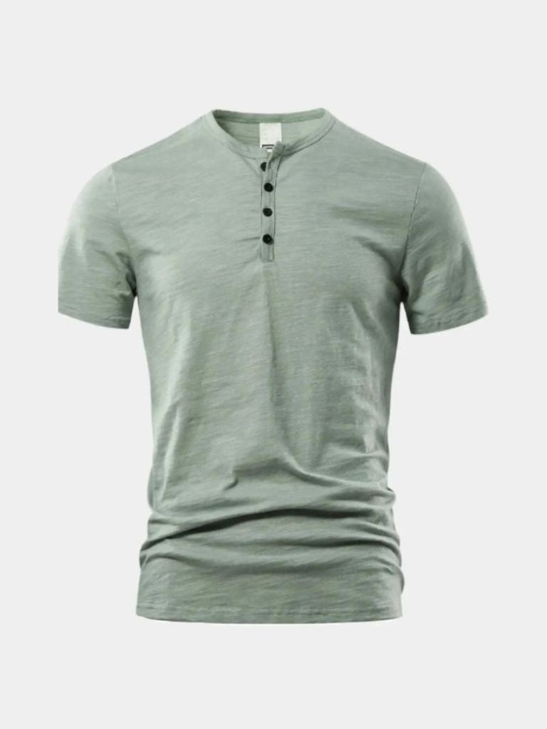 Essential Casual Henry Neck T-Shirt - Nordwr