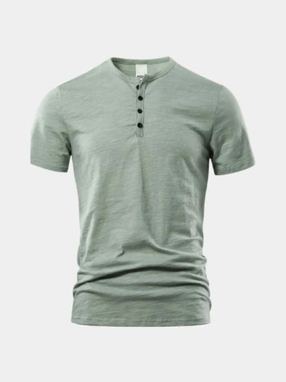 Essential Casual Henry Neck T-Shirt - Nordwr