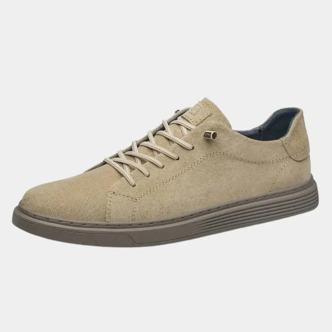 Brown Suede Leather Shoes - Nordwr