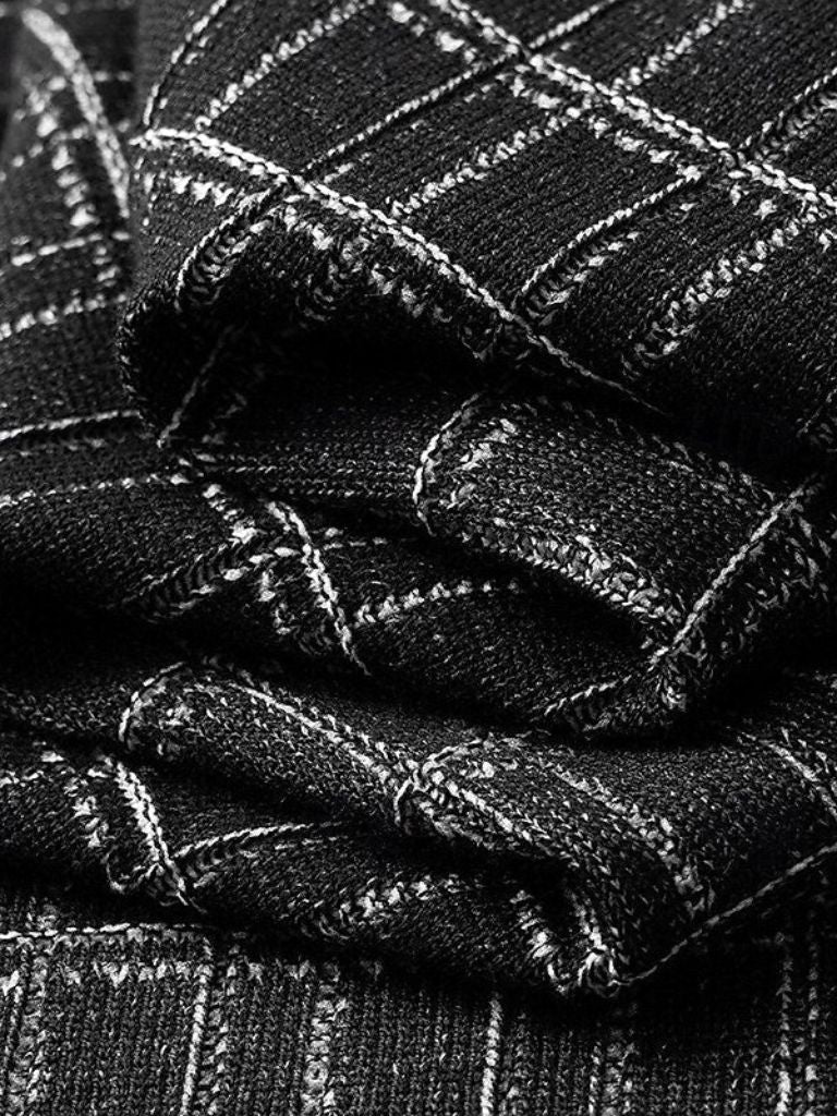 Classic Noir Knit Polo Shirt - Nordwr