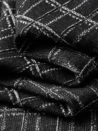 Classic Noir Knit Polo Shirt - Nordwr