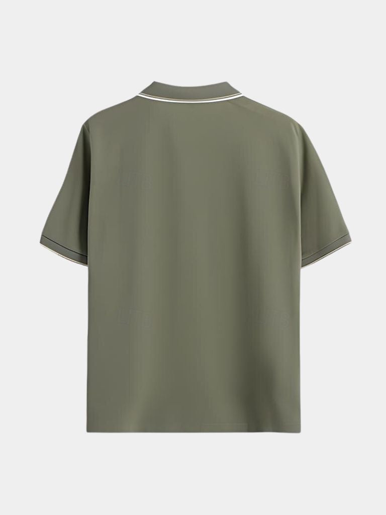 Timeless Black V-Neck Polo - Nordwr