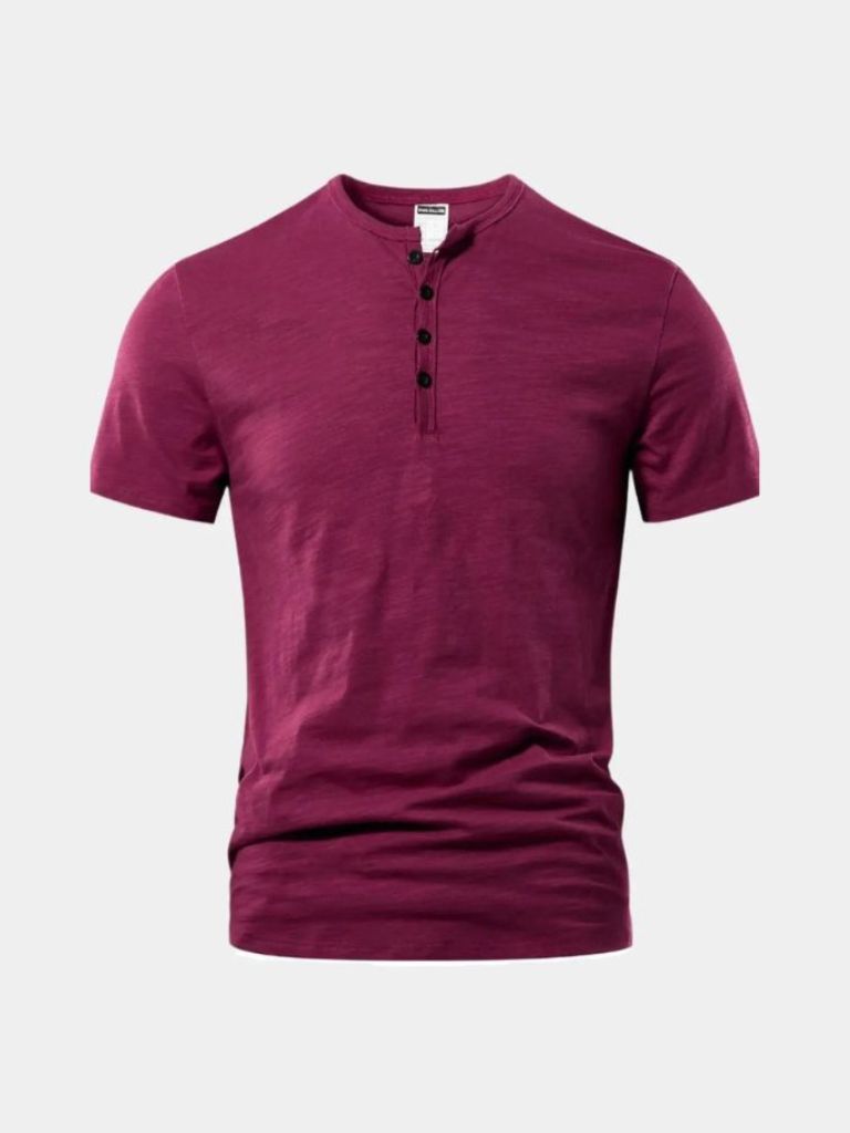 Essential Casual Henry Neck T-Shirt - Nordwr