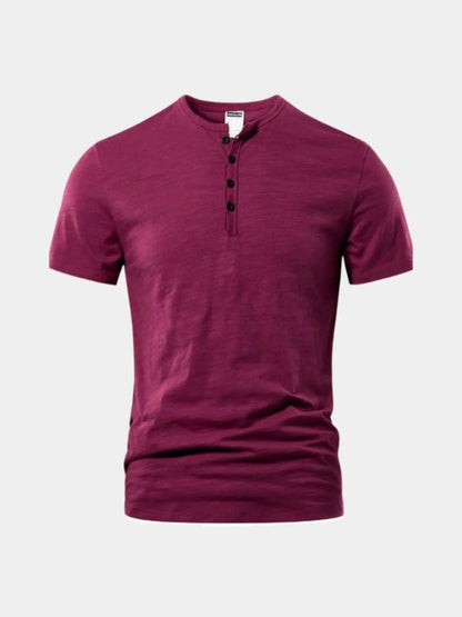 Essential Casual Henry Neck T-Shirt - Nordwr