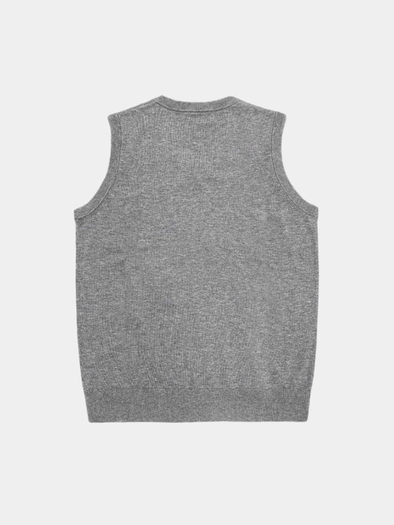 100% Cashmere V Neck Knit Vest - Nordwr