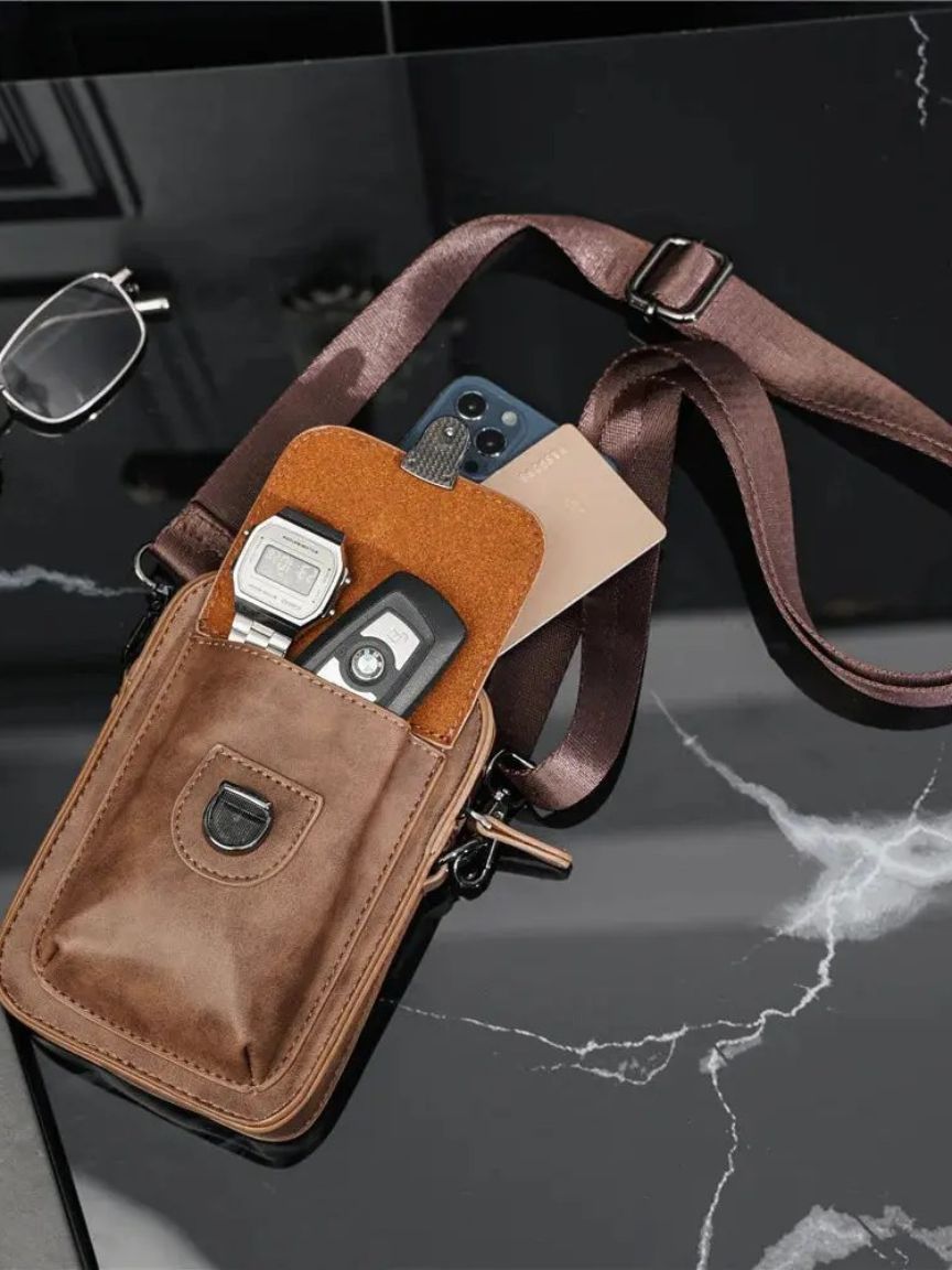 Vintage Mini Leather Crossbody Shoulder Bag - Nordwr