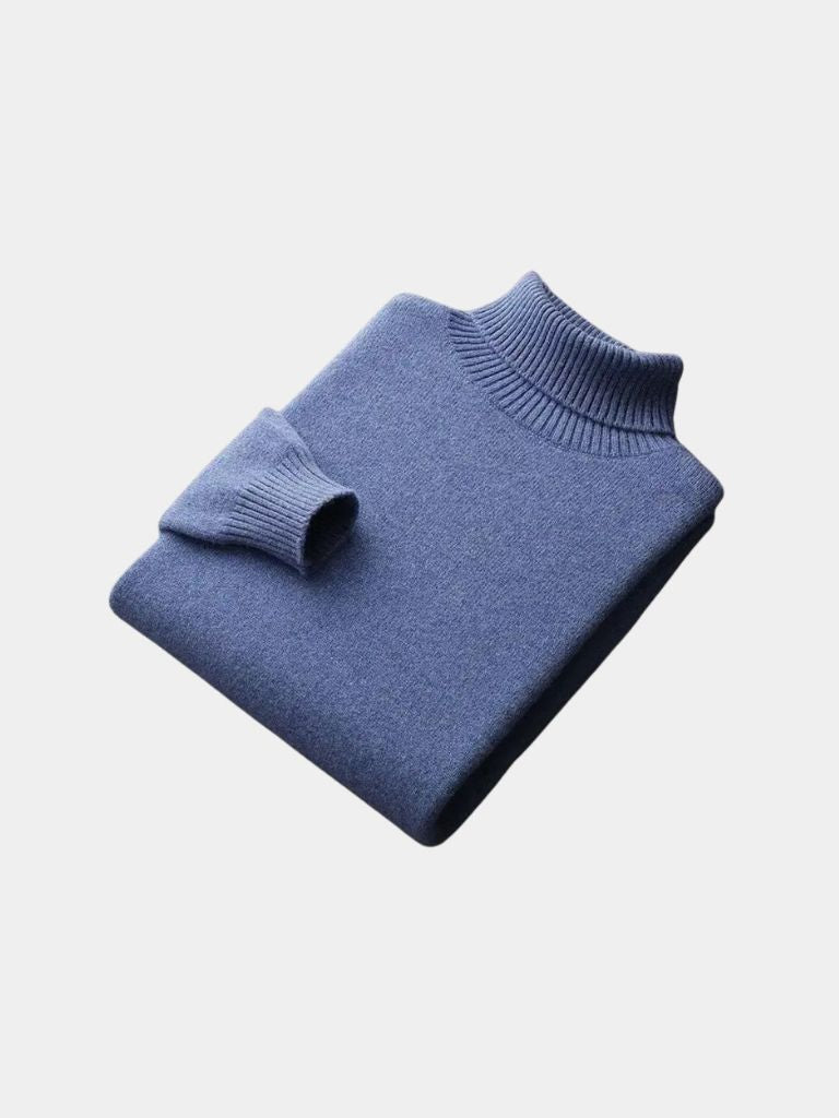 100% Merino Wool Turtleneck Sweater - Nordwr