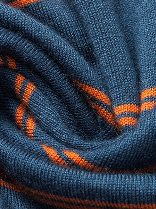 Navy Sunset Striped Polo - Nordwr