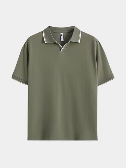 Timeless Black V-Neck Polo - Nordwr