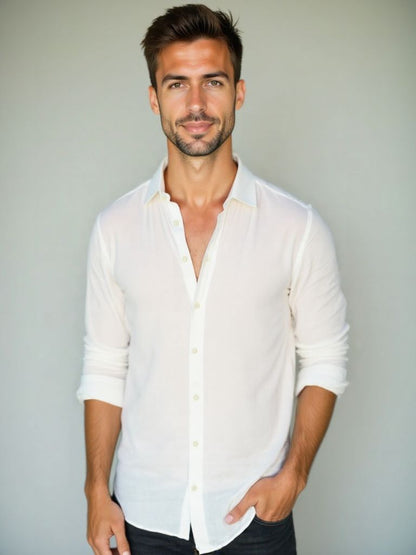 Essential Linen Casual Shirt - Nordwr