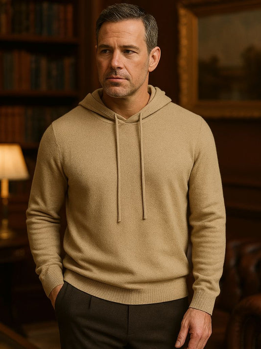 100% Cashmere Hooded Sweater - Nordwr