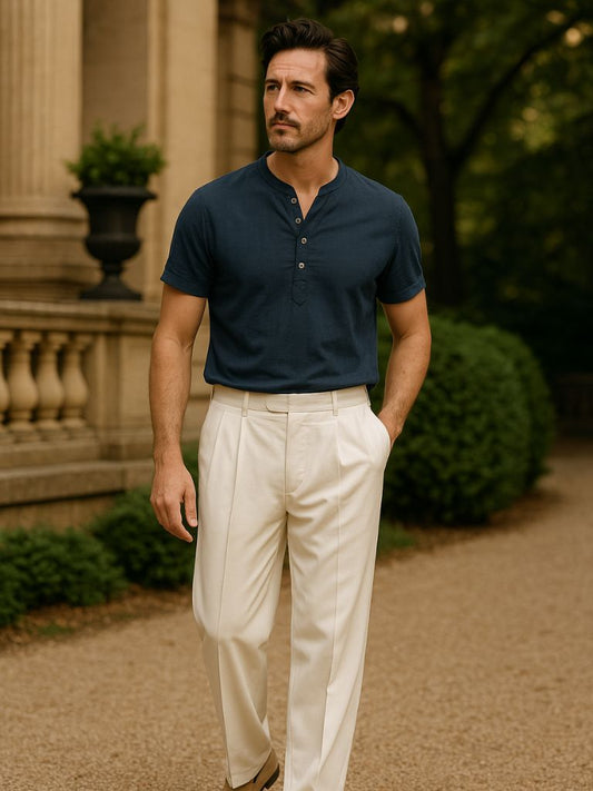 Essential Short Sleeve Linen Shirt - Nordwr