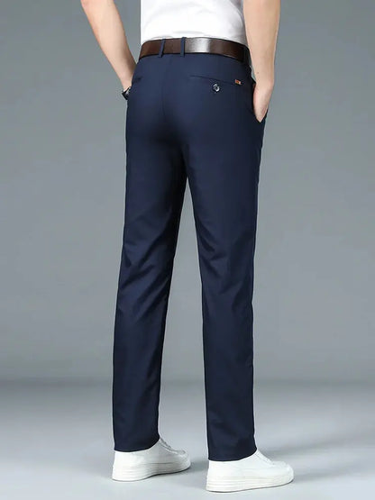 Bamboo Fiber Minimalist Straight Trousers - Nordwr