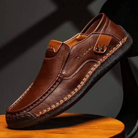 Comfortable Leather Moccasins Shoes - Nordwr