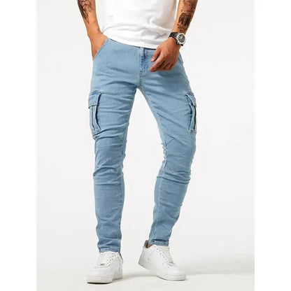 Denim Jeans Cargo Trousers - Nordwr