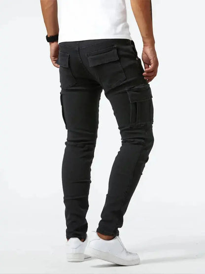 Denim Jeans Cargo Trousers - Nordwr