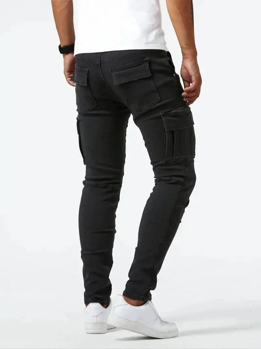 Denim Jeans Cargo Trousers - Nordwr