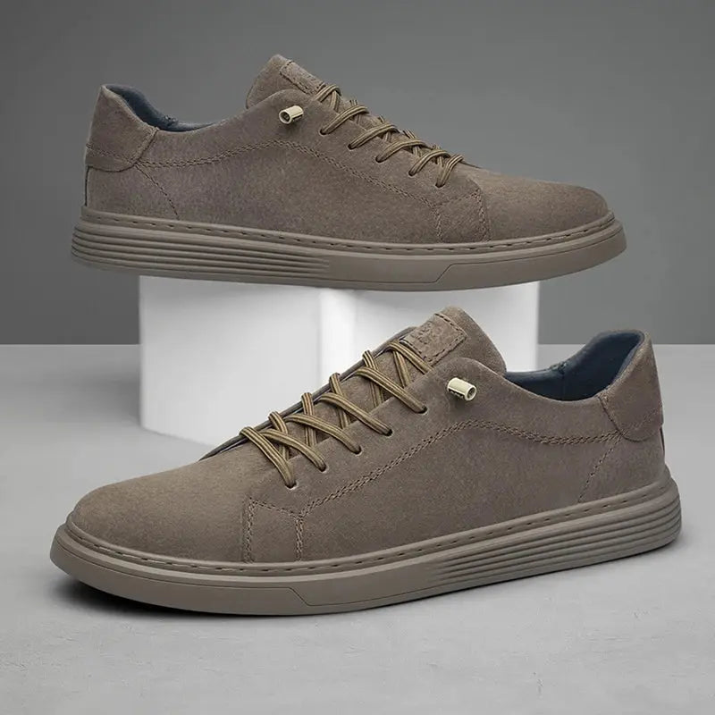 Brown Suede Leather Shoes - Nordwr
