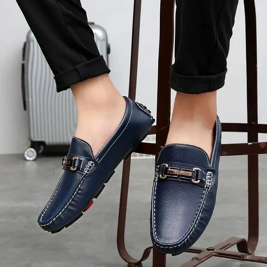 Italian Design Leather Loafers - Nordwr