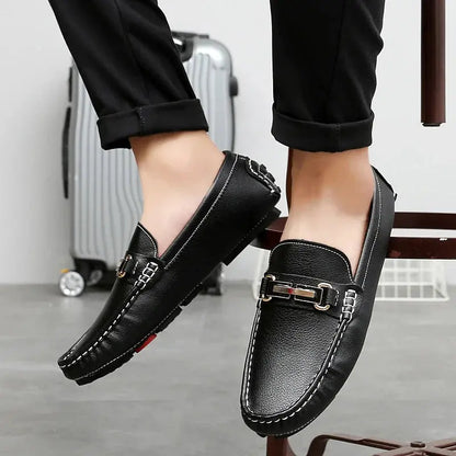 Italian Design Leather Loafers - Nordwr
