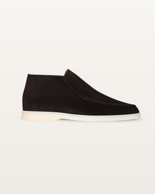 The Lexington – Mid-Cut Suede Loafer in Jet Black |  Nordwr