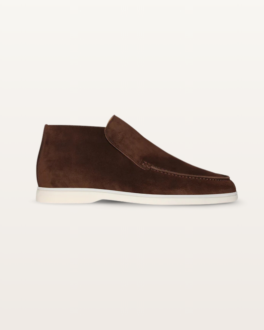 The Lexington – Mid-Cut Suede Loafer in Dark Chocolate | Nordwr
