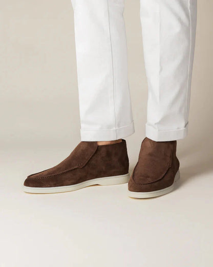The Lexington – Mid-Cut Suede Loafer in Dark Chocolate | Nordwr