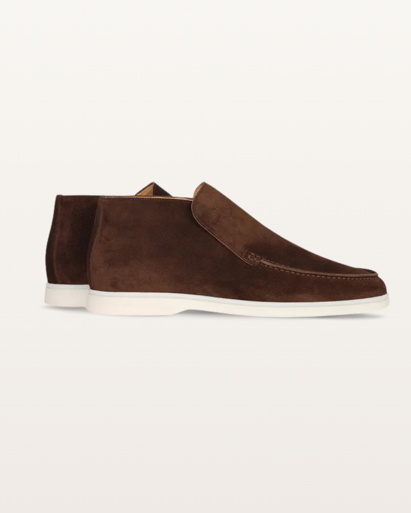 The Lexington – Mid-Cut Suede Loafer in Dark Chocolate | Nordwr