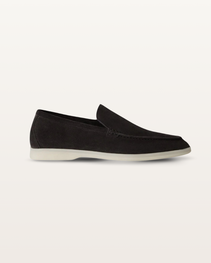 The Madison - Suede Loafer in Jet Black | Nordwr