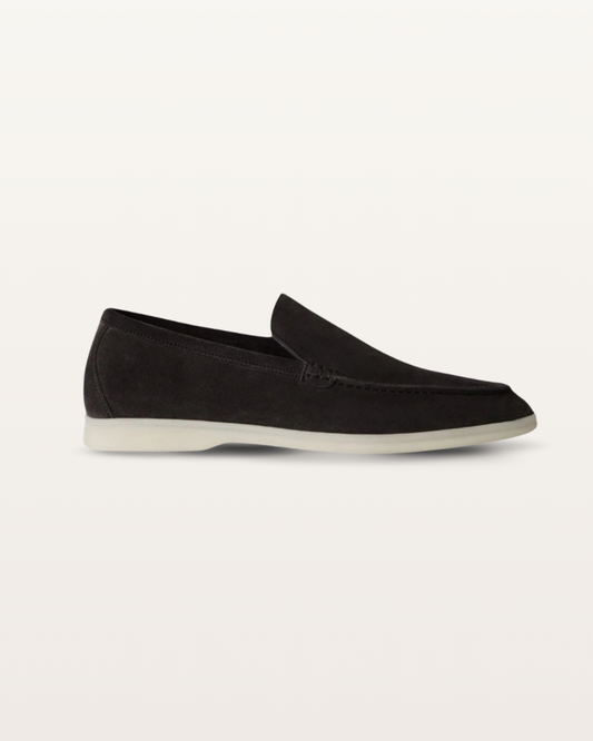 The Madison - Suede Loafer in Jet Black | Nordwr