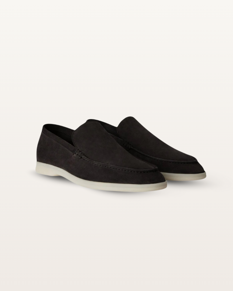 The Madison - Suede Loafer in Jet Black | Nordwr