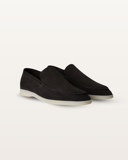 The Madison - Suede Loafer in Jet Black | Nordwr