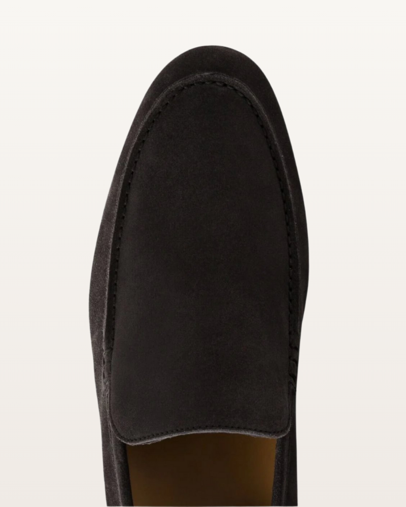 The Madison - Suede Loafer in Jet Black | Nordwr
