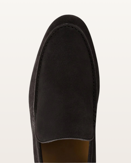 The Madison - Suede Loafer in Jet Black | Nordwr