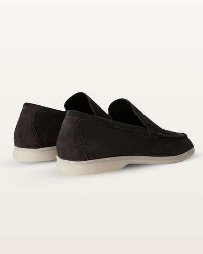 The Madison - Suede Loafer in Jet Black | Nordwr