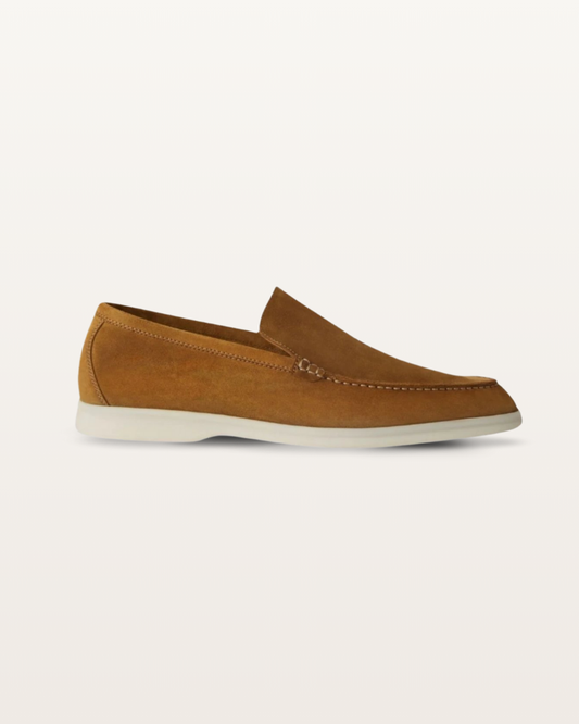 The Madison - Suede Loafer in Chestnut Brown | Nordwr
