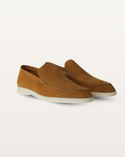 The Madison - Suede Loafer in Chestnut Brown | Nordwr