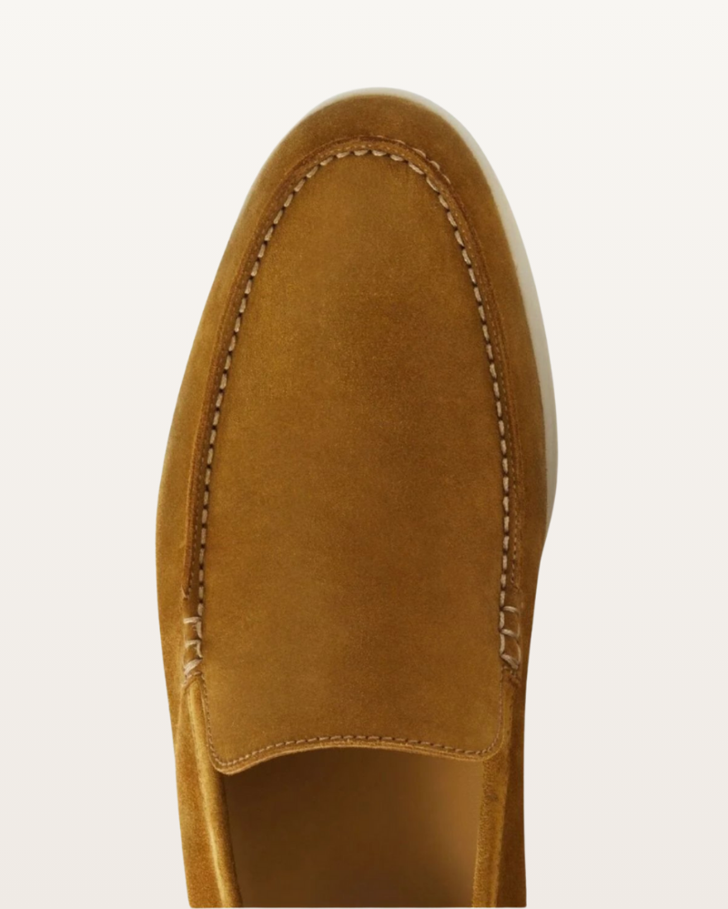 The Madison - Suede Loafer in Chestnut Brown | Nordwr