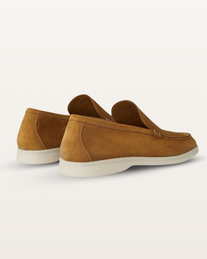 The Madison - Suede Loafer in Chestnut Brown | Nordwr