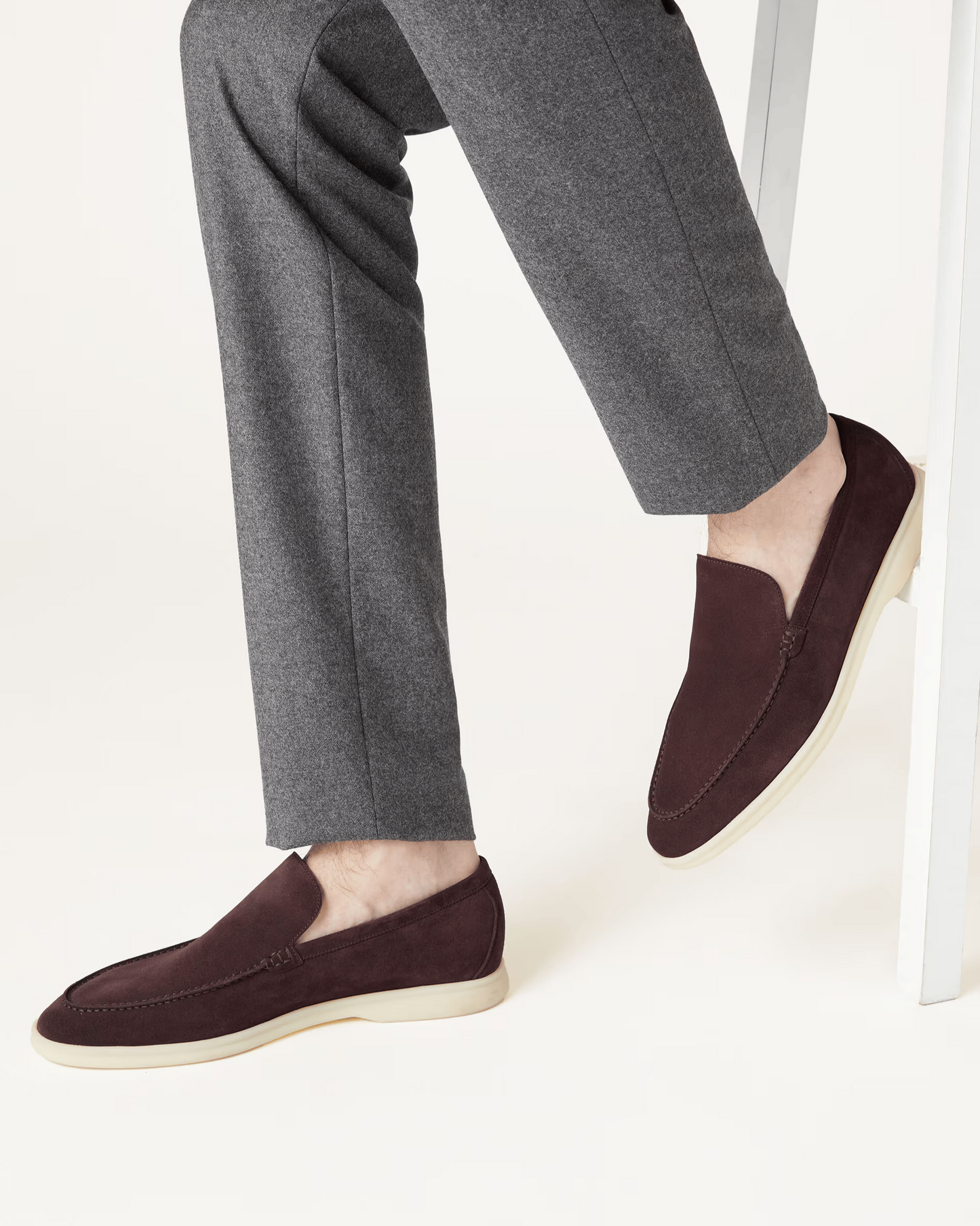 The Madison - Suede Loafer in Chocolate | Nordwr
