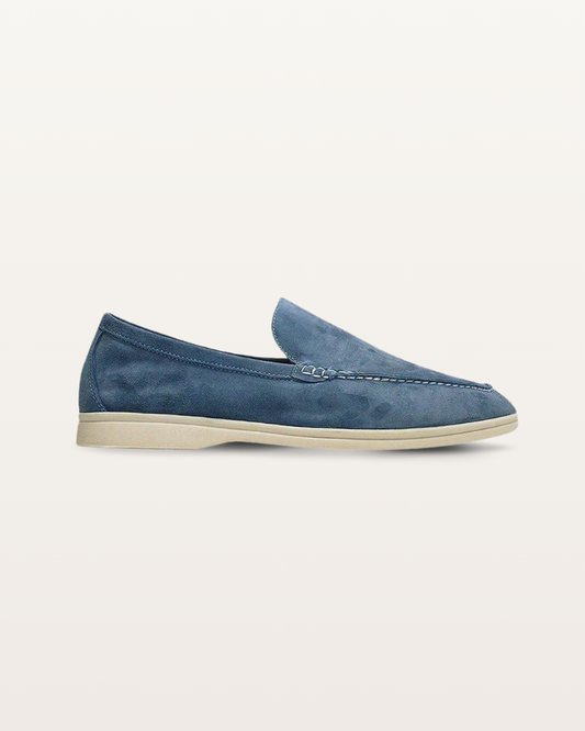 The Madison - Suede Loafer in Dusty Blue | Nordwr