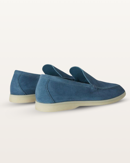 The Madison - Suede Loafer in Dusty Blue | Nordwr