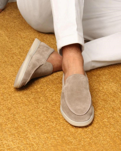 The Madison - Suede Loafer in Ash Beige |  Nordwr