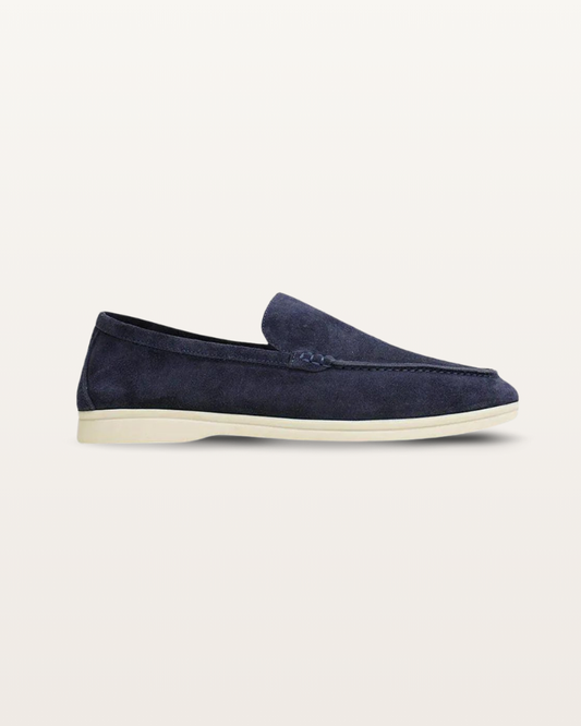 The Madison - Suede Loafer in Slate Navy | Nordwr