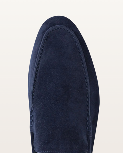 The Madison - Suede Loafer in Slate Navy | Nordwr